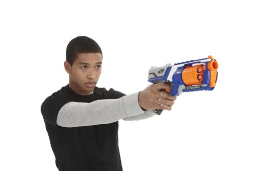 Nerf N Strike Elite Strongarm Toy Blaster with Rotating Barrel, Slam Fire and 6 Official Elite Darts, Toys for Kids and Adults, Boys and Girls, Outdoor Toys - Image 5