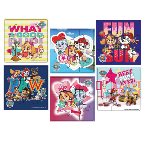 6 in 1 Topps Jigsaw Puzzle Paw Patrol, 6 Different Puzzle in Box with Fun & Education Game For Kids - Age 3 Years and Up - Image 2