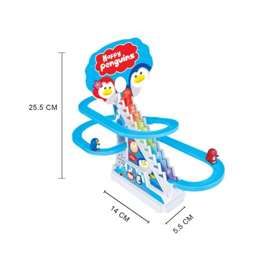 Sirius Toys Happy Penguin Track Toy Set with 3 Small Penguins for Kids - Slide Toy with Lights and Music, Multicolor, 3+Years - Image 7