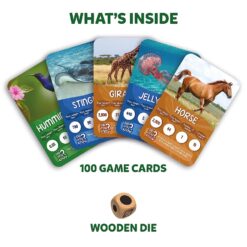 Skillmatics Rankup Amazing Animals Trump Card Game - Rank Up Animals for Family Fun Time, Gifts for Ages 7 Years and Up for Kids and Adults