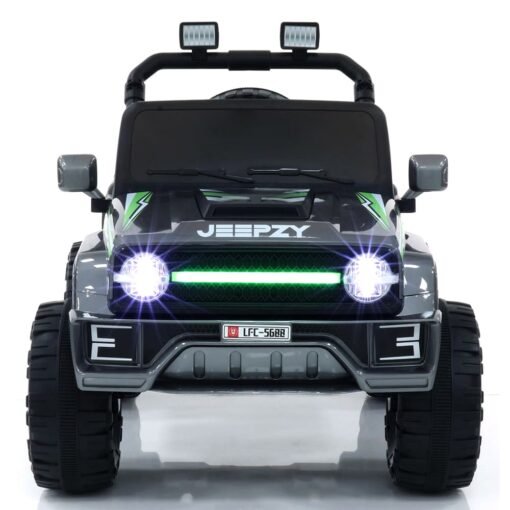 Electric Ride On Jeep for Kids - Battery Operated Jeep With Bluetooth Music and Lights - Jeep Battery Operated Ride On (LFC 5689 Grey) - StarAndDaisy - Image 2