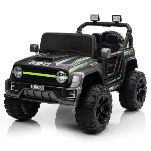 Electric Ride On Jeep for Kids - Battery Operated Jeep With Bluetooth Music and Lights - Jeep Battery Operated Ride On (LFC 5689 Grey) - StarAndDaisy - Image 5