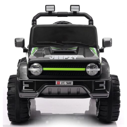 Electric Ride On Jeep for Kids - Battery Operated Jeep With Bluetooth Music and Lights - Jeep Battery Operated Ride On (LFC 5689 Grey) - StarAndDaisy - Image 9