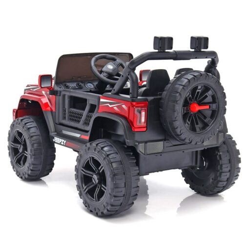 StarAndDaisy SUV Kids Jeep with Remote Control, Bluetooth & Music & Led Lights - Electric Jeep Car for Kids - Red - Image 7