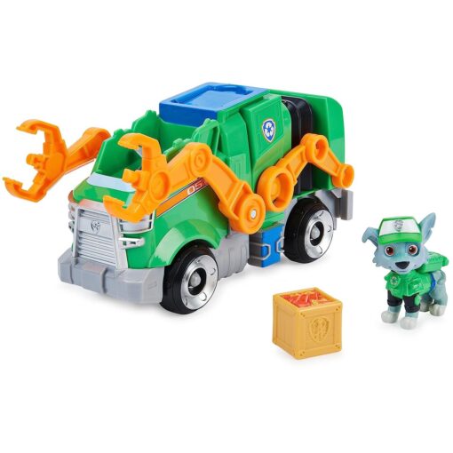 Paw Patrol, Rocky Deluxe Movie Transforming Toy Car with Collectible Action Figure, Kids Toys for Ages 3 and up, Multicolor - Image 2