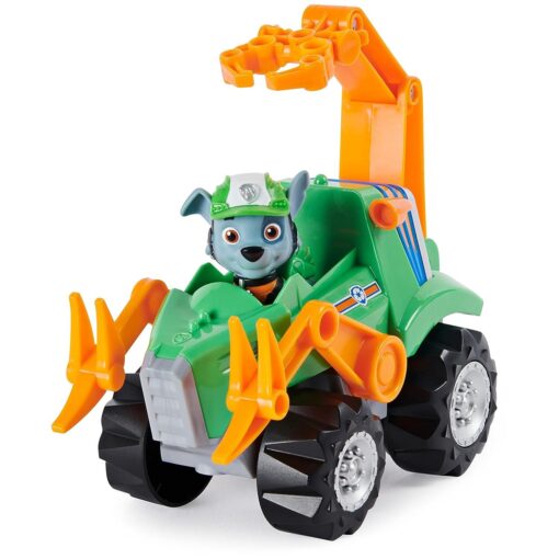 Paw Patrol Dino Rescue Rocky Deluxe Rev Up Vehicle with Mystery Dinosaur Figure, for Kids Aged 3 and up - Image 3