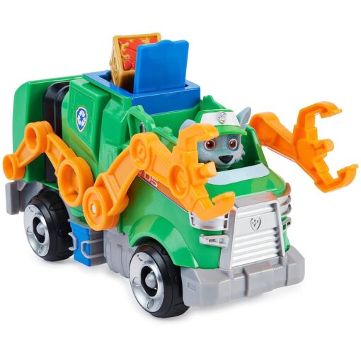 Paw Patrol, Rocky Deluxe Movie Transforming Toy Car with Collectible Action Figure, Kids Toys for Ages 3 and up, Multicolor - Image 3