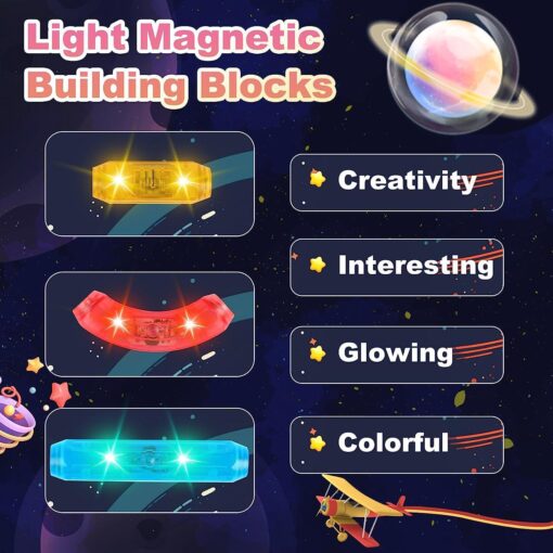 Kipa Magplay Magneic Lightup Roundels 52pcs - Image 6