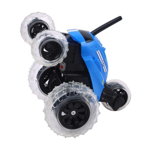 Sharper Image Thunder Tumbler Spinning Stunt Remote Controlled Car Blue - Image 4