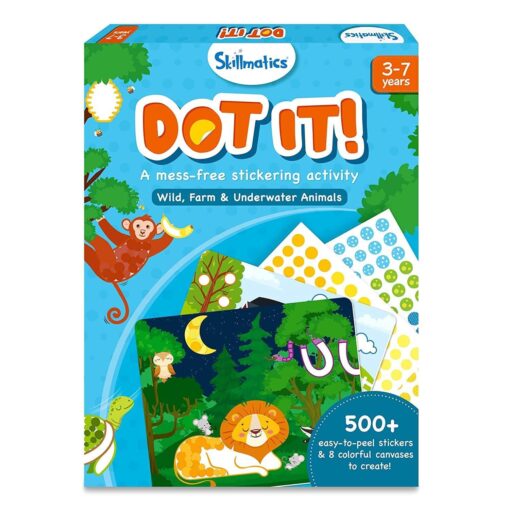 Skillmatics Dot It Wild, Farm & Underwater Animals