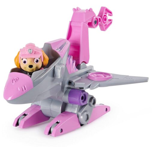 Paw Patrol Dino Rescue Skye Deluxe Rev Up Vehicle with Mystery Dinosaur Figure for Kids Aged 3 and up - Image 3