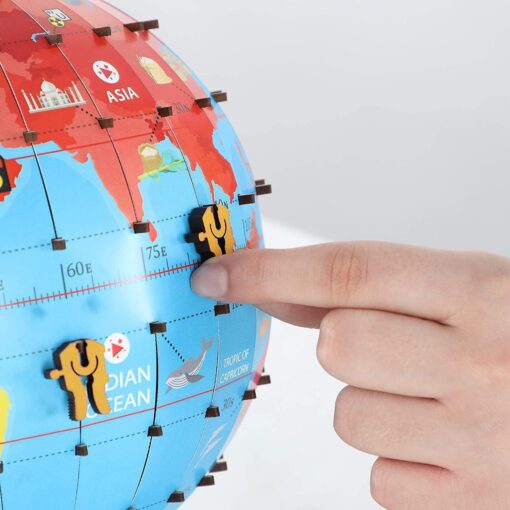 Smartivity Globe Trotters, Augmented Reality Easy Instructions, Experiment, Play, Learn Science Project Kit, Wooden Model Engineering STEM Learning Toy for Kids Ages 8 and Up - Image 7