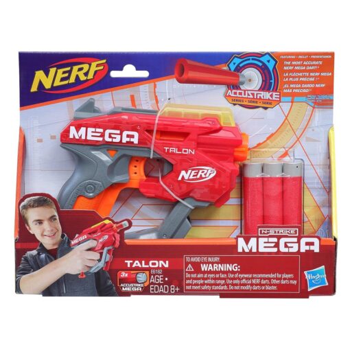 Nerf Mega Talon blaster Includes, 3 Official Accu Strike Mega Darts, Best Gift For Kids & Toddler (Multicolor) - Image 2