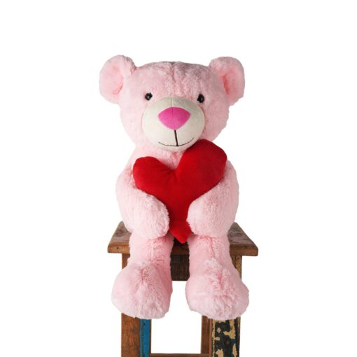 Teddy Bear Cuties Pink Bear with Heart - Image 2