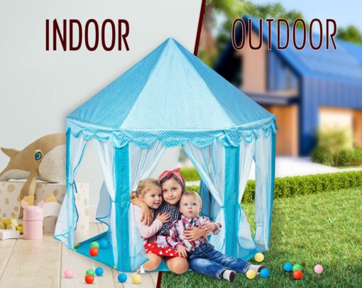 Dream Castle Play Tent Blue - Image 3