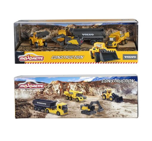 Majorette Volvo Construction Scale Diecast Model Vehicles Giftpack for Kids & Toddlers (4 Piece Box) - Image 6