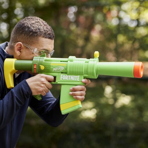 Nerf Fortnite Smg Zesty Elite Dart Blaster for Kids & Toddler - Removable Stock And Barrel, Removable 10-Dart Clip, 10 Official Nerf Elite Darts, Multicolor - Image 7