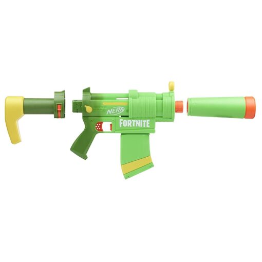 Nerf Fortnite Smg Zesty Elite Dart Blaster for Kids & Toddler - Removable Stock And Barrel, Removable 10-Dart Clip, 10 Official Nerf Elite Darts, Multicolor - Image 2