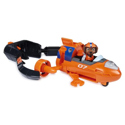 Paw Patrol, Zuma Deluxe Movie Transforming Toy Car with Collectible Action Figure, Kids Toys for Ages 3 and up, Multicolor - Image 4
