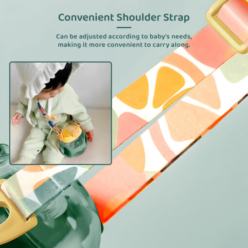 StarAndDaisy Baby Bite Resistant Soft Straw Sipper Cup with Handle, with Weighted Straw, Sippy Cup with Anti Spill Lock, BPA Free & 360° Water Drinking Sipper Cup - 330ML, Green - Image 6