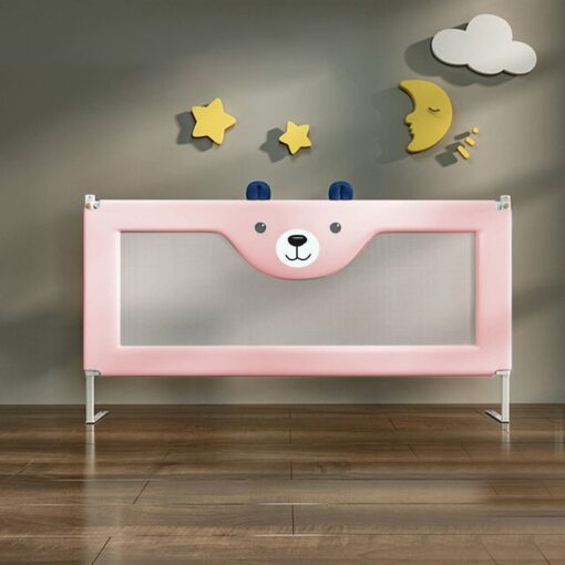 StarAndDaisy Premium Bed Guradrails for Baby - Baby Bed Side Guard Rails - Adjustable Baby Bed Rails - 1.5m Length, Pack of 1 Pink