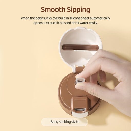 StarAndDaisy 2-in-1 First Feed Baby Feeding Bottle and Sippy Cup with Gravity Ball and Handles - 300ML - Image 7