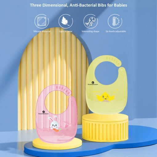 Adjustable silicone bibs for Newborn Babies