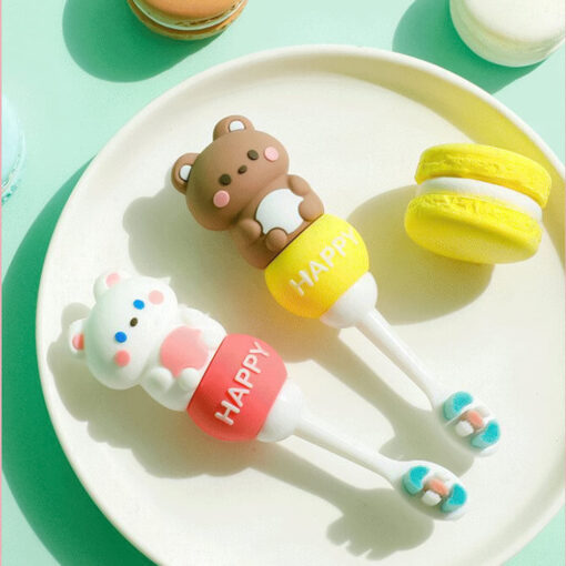 StarAndDaisy Pinny Rabbit Toothbrush for Toddlers & Kids with Ultra Soft Bristle & Silicone Grip - Image 9