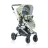 Baby Pram Stroller with Extra Large Bassinet - Reversible Bassinet with Adjustable Backrest, Footrest & Canopy, 5-Point Safety Belt - International Series - (Multicolor | LT602)