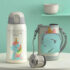 StarAndDaisy Smart Kids School Water Bottle SUS Insulated Thermos (SUS304 White)
