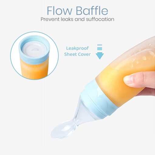 Soft Silicone Baby Food Feeder with Suction Cup BPA Free 4 Month Plus Babies (Pink) - StarAndDaisy  - Image 8