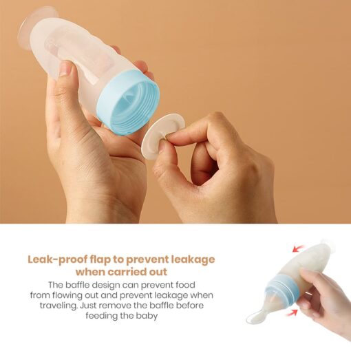 Soft Silicone Baby Food Feeder with Suction Cup BPA Free 4 Month Plus Babies (Pink) - StarAndDaisy  - Image 9