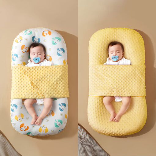 StarAndDaisy Lounger Bed for Infants - Portable Co-Sleeping Loungers Nest for Baby with cotton fabric - Rabbit Print 