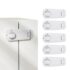 StarAndDaisy Child Safety Door Lock for Drawer Latch Cabinet Refrigerator Cabinet Sliding Door Anti Open Children Lock - Set of 6