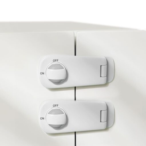 StarAndDaisy Baby Safety Door Lock for Drawer Latch Cabinet Refrigerator Cabinet Sliding Door Anti Open Child Lock - Set of 2