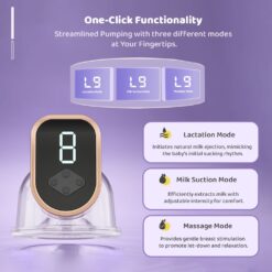 Wearable Breast Pump with One Click Button