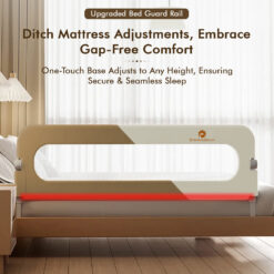 Foldable Baby Bed Fence, Bed Rails for Toddlers