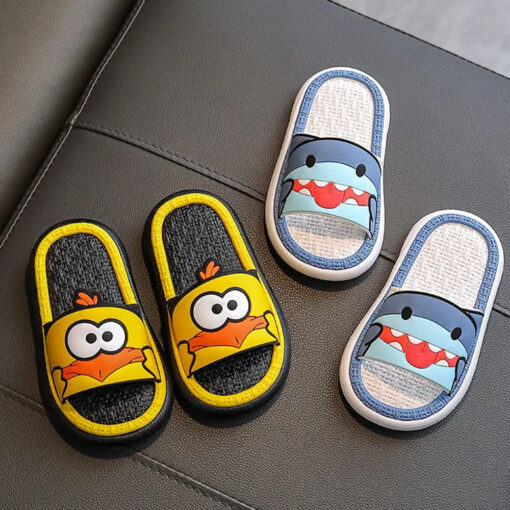 StarAndDaisy Kids Slipper Slip-Ons Flip Flops for Toddlers Soft Non-Slip Durable Flexible - JH-515-BL-YL - Image 6