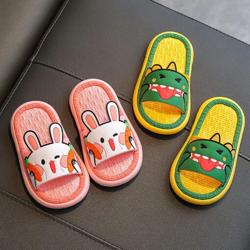 StarAndDaisy Kids Slipper Slip-Ons Flip Flops for Toddlers Soft Non-Slip Durable Flexible - JH-515-BL-YL - Image 7