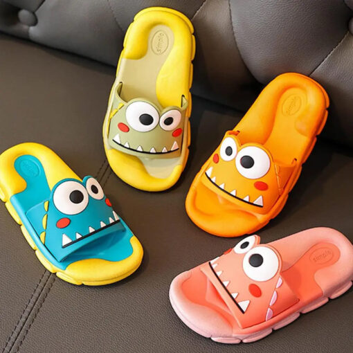 StarAndDaisy Cute Animated Kids Flip Flops, Kids Slipper Slip-Ons Flip Flops Summer Wear - JH-520-YL-AQ - Image 2