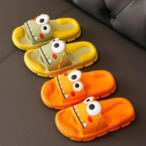 StarAndDaisy Cute Animated Kids Flip Flops, Kids Slipper Slip-Ons Flip Flops Summer Wear - JH-520-YL-AQ - Image 4