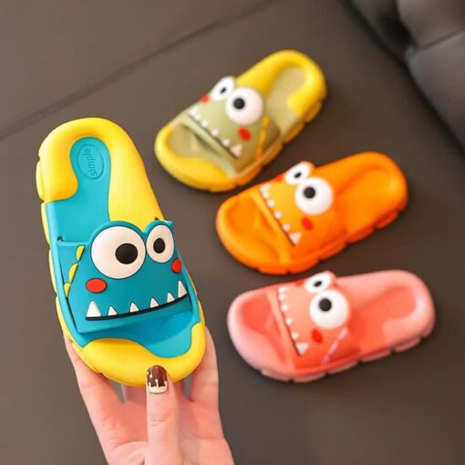 StarAndDaisy Cute Animated Kids Flip Flops, Kids Slipper Slip-Ons Flip Flops Summer Wear - JH-520-YL-AQ - Image 6