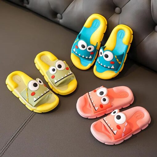 StarAndDaisy Cute Animated Kids Flip Flops, Kids Slipper Slip-Ons Flip Flops Summer Wear - JH-520-YL-AQ - Image 7