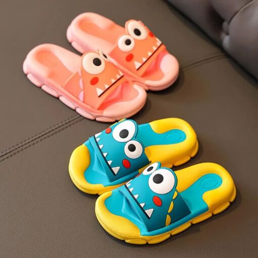 StarAndDaisy Cute Animated Kids Flip Flops, Kids Slipper Slip-Ons Flip Flops Summer Wear - JH-520-YL-AQ - Image 8