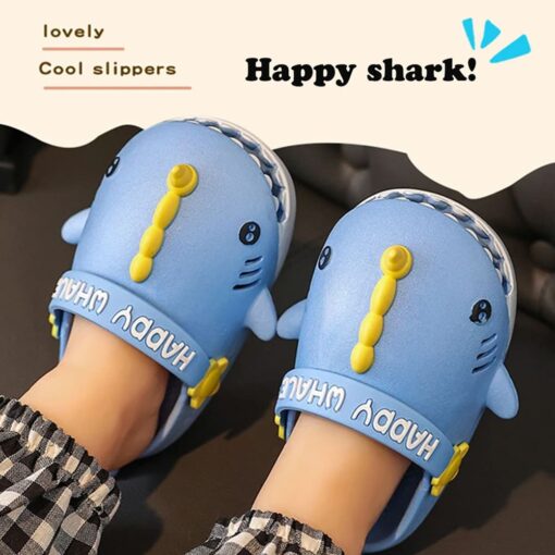 StarAndDaisy Clogs for Kids, Cute Shark Slide Slippers for children, Lightweight Summer Sandals - JH-880-GREY - Image 3