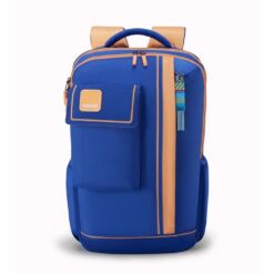 American Tourister Casual Kids School Bags, 29.5 Ltr, 3 Full Compartments, Dobby Polyester, Printed Design Backpack - Sest 3.0 Blue02