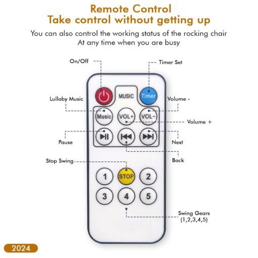 Automatic Swing Rocker with Remote Control