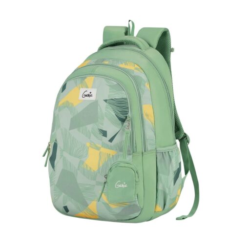 Genies Sage Waterproof School Bag, Everyday Toddlers School Bag with Adjustable Padded Straps - Ashgreen