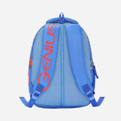Genius by Safari Cosmo 23L Trendy School Backpack with Name Tag, Ergonomic, And Premium Durable Fabric for Boys & Girls - Blue
