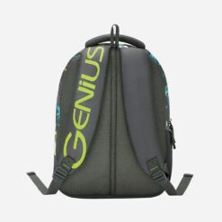 Genius by Safari Cosmo 23L Trendy Children's School Backpack with Name Tag, Ergonomic, And Lightweight for Boys & Girls - Grey